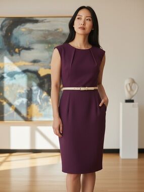Calvin Klein dress purple size 4